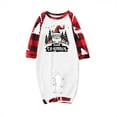 thumbnail image 3 of Odeerbi Christmas Pajamas for Family Holiday Long Sleeve Family Christmas Pajamas Matching Sets Infant Christmas Plaid Printed Blouse Tops + Pants Sleepwear Family Matching PJs Set Red, 3 of 6