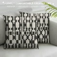 thumbnail image 3 of COMIO  Crystal Boho Pillow Cover, Black and White, 3 of 5
