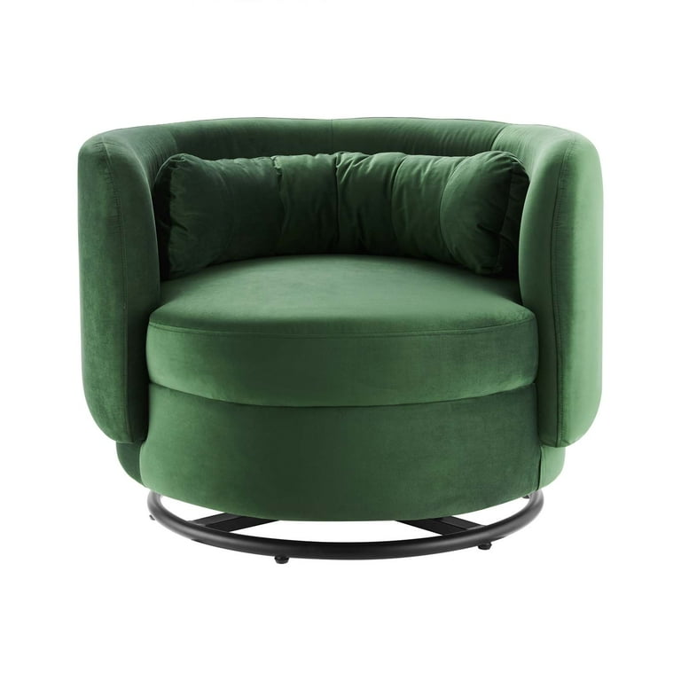 Constance Office Chair, Green Velvet & Chrome