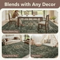 thumbnail image 7 of SIXHOME 8'x10' Eastern Classic Area Rug Washable Distressed Carpet Vintage Medallion Rugs for Living Room Bedroom Kitchen Dining Room Retro Neutral Home Decor Green, 7 of 7
