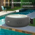 thumbnail image 6 of Intex SimpleSpa Bubble Massage 6 Person Inflatable Hot Tub with Energy Efficient Cover, 6 of 12