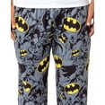 thumbnail image 4 of DC Comics Batman Mens' Bat Symbol Icon Retro Character Sleep Pajama Pants, 4 of 7