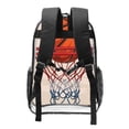 thumbnail image 2 of Kdxio Basketball Shot Clear Backpack, Transparent Bookbag for School for Women Men, Capacity Clear Bag for College, Travel, 2 of 7