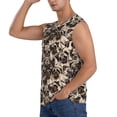 thumbnail image 3 of Lsque Pug Print Men's Cotton Blend Sleeveless Muscle Shirts (S-3XL)- Moisture Wicking, Odor Protection, UPF 30+,Large, 3 of 8