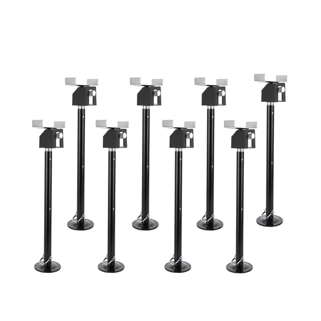 Garvee 8-Pack Heavy Duty RV Slide Out Support Jacks,Each Supports Up to 5,000 LB, Adjustable Height 21-34 Inches, Steel Stabilizer for Travel Trailers & Campers