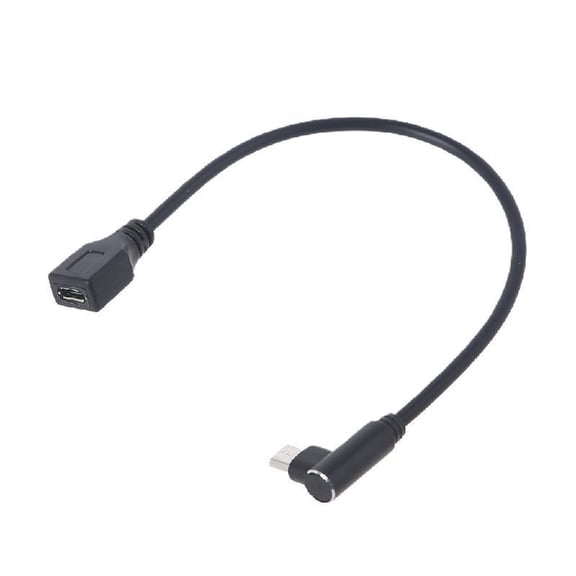 Elbow Metal Head Compatible with More Cell Phone Micro USB Extension Cable