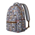 thumbnail image 2 of Hedgehogs and Forest Animals Pattern Backpack for School,Cute School Bag,Schoolbag with Adjustable Shoulder Straps & Padded Back,15.3"x11"x7.1".﻿, 2 of 6