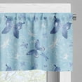 thumbnail image 5 of Ambesonne Butterfly Valance & Curtain, Blue Dragonflies, 55"x36", Blue Pale Blue White, 5 of 6
