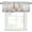 Off-White, variant on Bunny Easter Rod Pocket Curtain Valance, Spring Floral Eggs Eucalyptus Leaves Weeping Farmhouse Window Valance for Living Room, Bedroom, Kitchen 42"W x 18"L