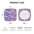 thumbnail image 5 of Disketp Pugs and Flowers for Square Chair Cushion Covers for Hotel, Bedroom, Office,Machine Washable-Six Piece, 5 of 7