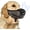 Black, variant on Dog Muzzle - Soft Air Mesh Pet Muzzle for Large Medium Small Dogs - Front Opening Design, Breathable, Adjustable, & Prevents Biting & Scavenging, Dog Mouth Cover Allows Drinking
