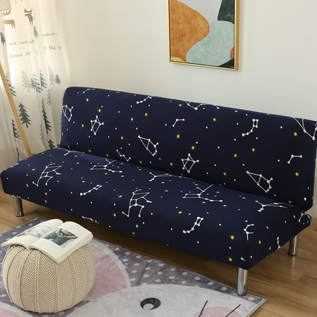 No Armrest Stretch Sofa Cover Slipcover All Covered Folding No Armrest Stretch Sofa Cover Slipcover