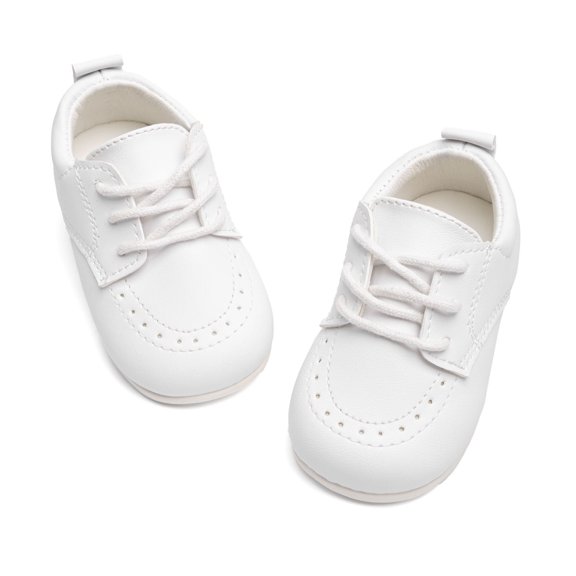 HsdsBebe Baby Boys Girls Shoes Infant Oxford Dress Shoe Loafers Brogue Flats for First Steps Walkers 0-24M