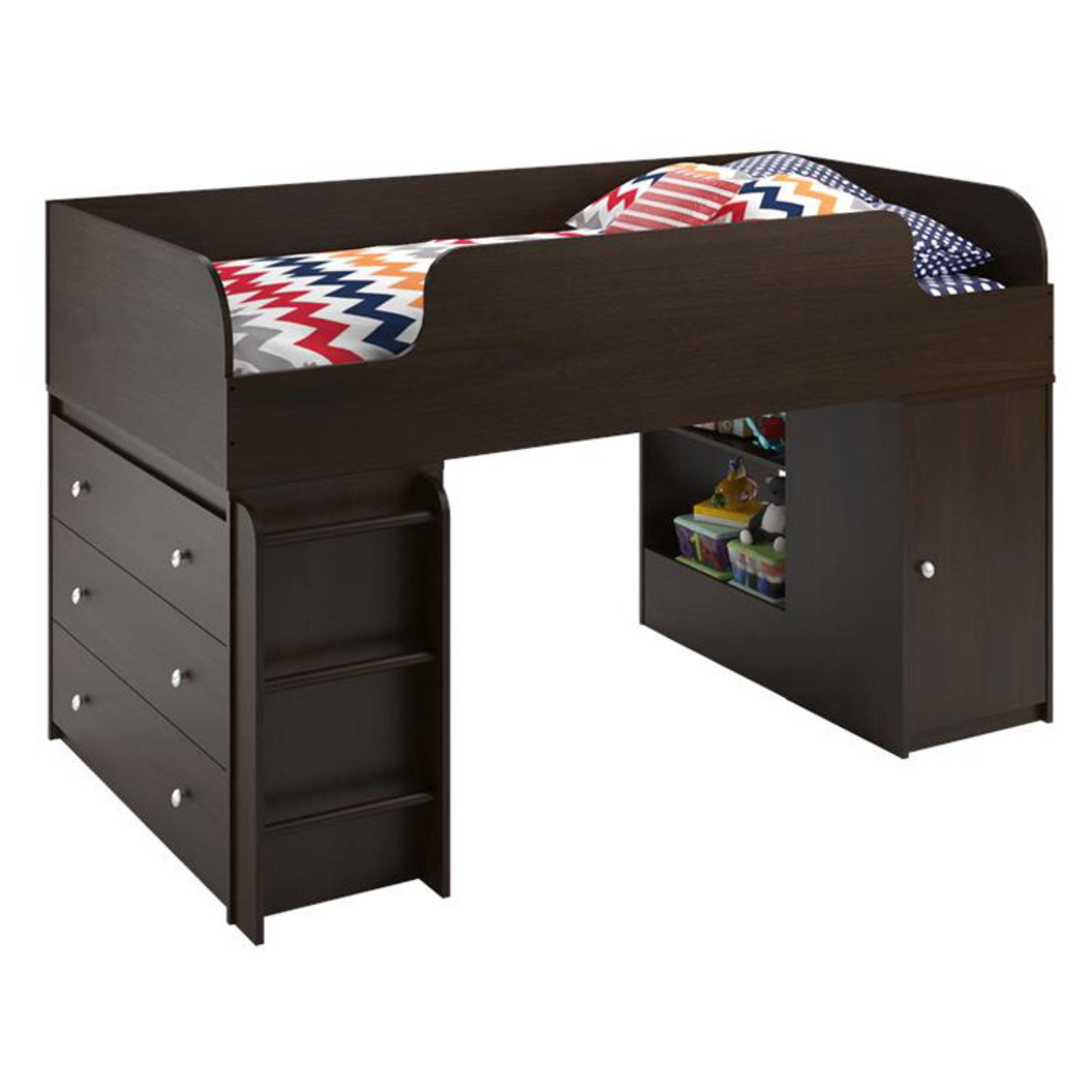toy box and bookcase