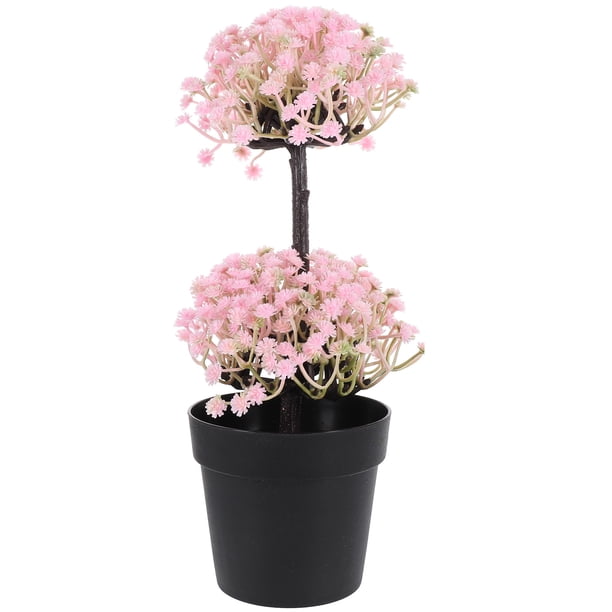 Planta artificial en maceta, simulación de bonsái, adorno de bonsái falso, decoración de plantas en maceta