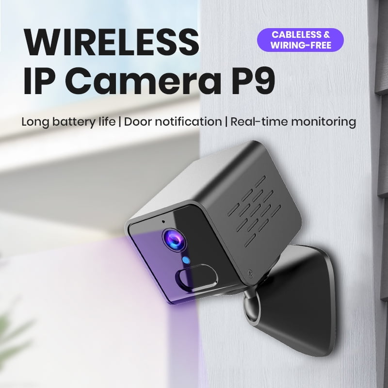 Mini Security Camera 640*480 Resolution Motion Detection Infrared Night Vision ABS Material Portable Small Camera White/Black