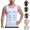 White, variant on HAJWOH Men's Body Shaper Slimming Shirt Tummy Vest Thermal Compression Base Layer Slim Muscle Tank Top Shapewear