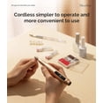 thumbnail image 5 of MelodySusie Cordless Portable Nail Drill, 25,000 RPM PC180G Rechargeable Nail E-file Kit, with Drill Bits & Sanding Bands, Gold, 5 of 7