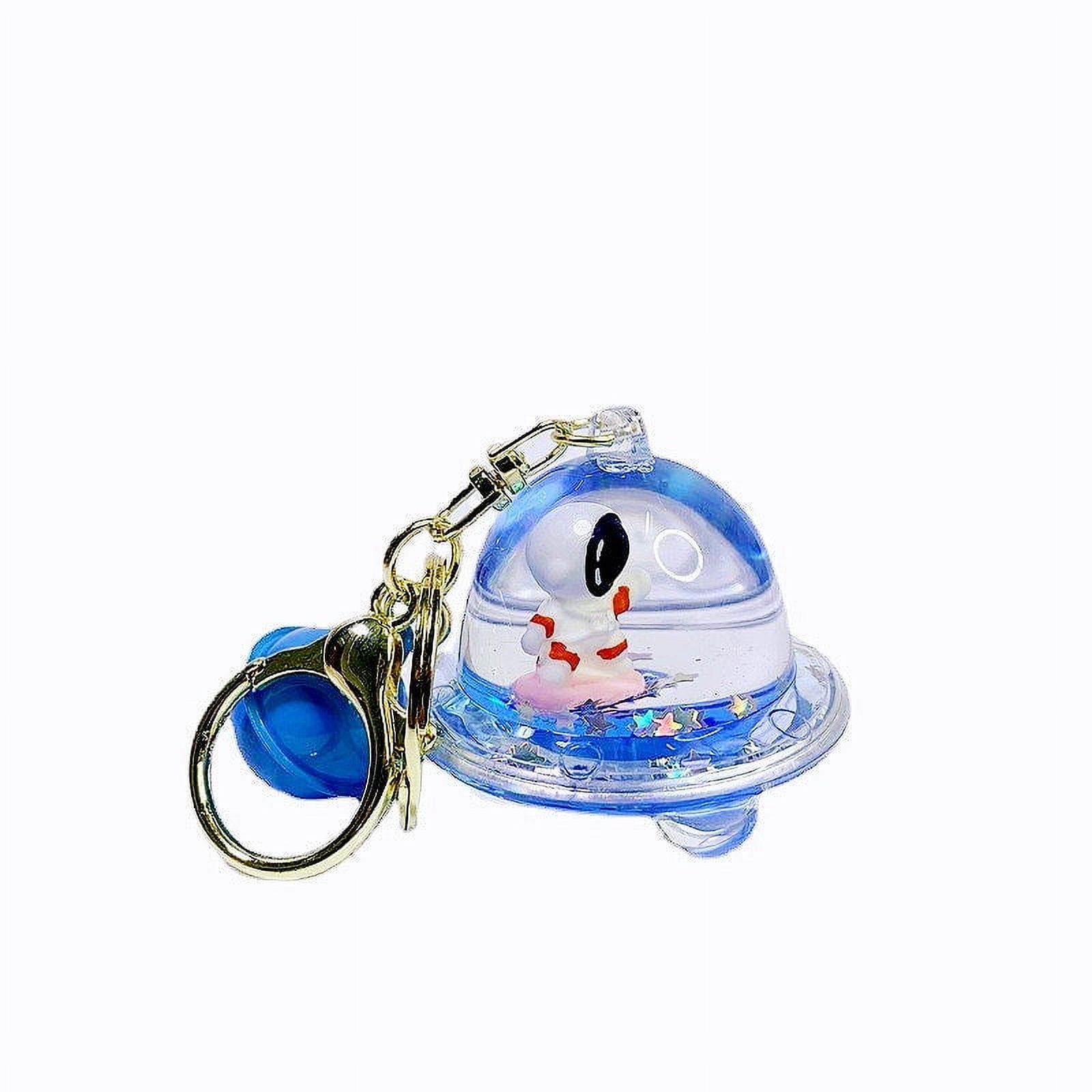 Creative Acrylic Spaceman Oil Keychain Pendant