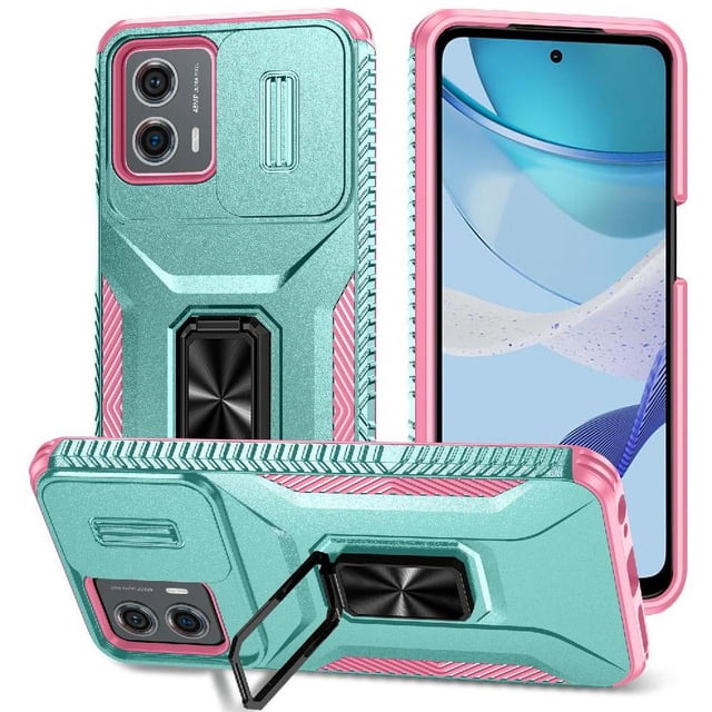 Funda para GANGXUN Motorola Moto G 2023 4G - Soporte metálico, Función magnética, Verde