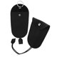 thumbnail image 1 of unbranded 2Ud Car Key Case Negro De Cuero Sintético Con Geométrico Y Cierre De Botón A Presión, 1 of 8