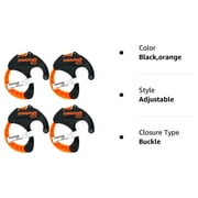 Cable Cuff PRO (4 Pack: 4x Medium 2 Inch Diameter) Adjustable, Reusable, Cable Tie Replacements for Extension Cords or Electronics