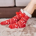 thumbnail image 3 of LEMZONE Women's Winter Slipper Socks Warm Cozy Fuzzy Fleece-lined Cabin Socks with Grippers, 3 of 5
