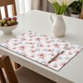 thumbnail image 6 of Placemat, Pioneer Flower Floral Print Pattern Place Mats Table Mat Set Of 2, PVC Washable Placemats for Party Kitchen Dining Decoration, 18x12 Inch, Fade Resistant, 6 of 6