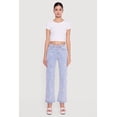 thumbnail image 2 of Women's Mid Rise Straight Leg Bow Print Jeans, 2 of 5