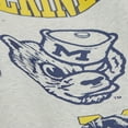 thumbnail image 6 of Men's Mitchell & Ness Heather Gray Michigan Wolverines All Over Print Sweatshirt, 6 of 6