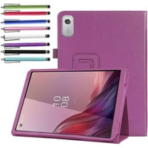 elitegadget Case for Nook 9" Lenovo Tablet (2024) / Lenovo Tab M9 (TB-310FU) - Lightweight Folio Stand Cover PU Leather Case for Lenovo Tab M9 9 Inch Display 2024/2023 1 Random Stylus (Purple)