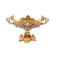 thumbnail image 5 of Amazing Rugs YS9235J7R 10 x 16.75 x 10 in. Ambrose Chrome Plated Crystal Embellished Ceramic Fruit Platter, Golds, 5 of 7