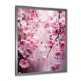 thumbnail image 2 of Designart "Cherry Orchard in Bloom I" Floral Framed Wall Art - Traditional Pink Cherry Bedroom Framed Canvas Wall Art, 2 of 6