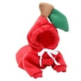thumbnail image 3 of Winter Warm Dog Clothes Cute Plush Dog Coat Hoodies For French Bulldog Pet Halloween Frog Fruit Cosplay Costume Small Dog Jacket, 3 of 4