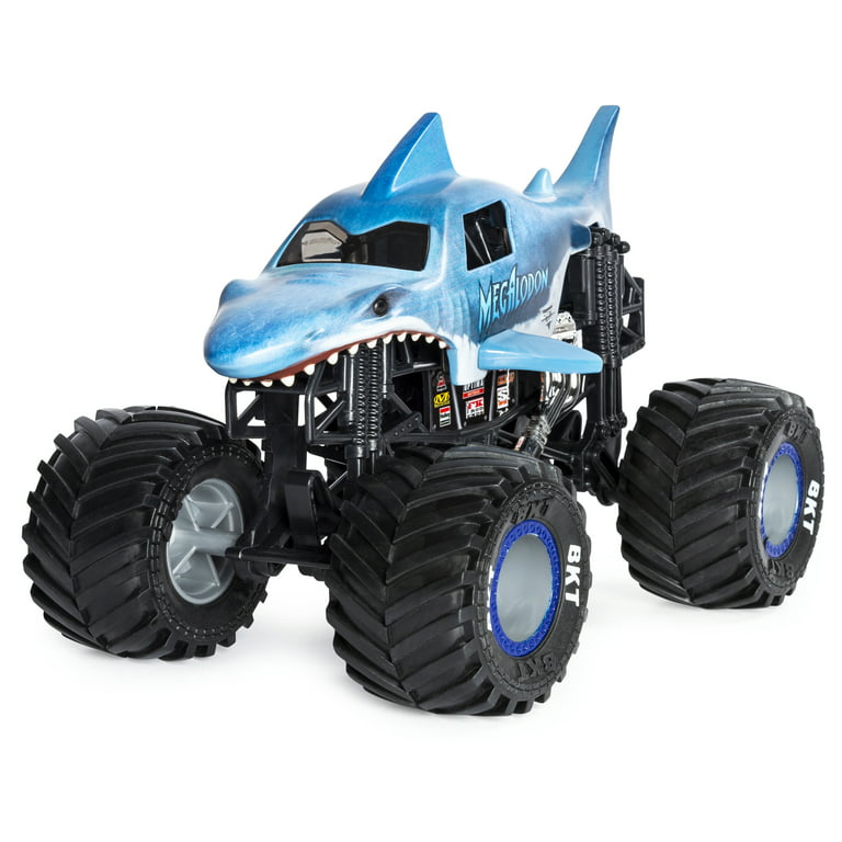  Monster Jam, Official Megalodon Monster Truck, Collector  Die-Cast Vehicle, 1:24 Scale, Kids Toys for Boys Ages 3 and up : Toys &  Games