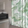thumbnail image 3 of SPXUBZ Abstract Marble Polyester Shower Curtain with Hooks for Modern Bathroom Decor 72 x 72 in, 3 of 7