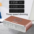 thumbnail image 4 of Reloj de Alarma Digital Multifuncional Reloj de Alarma de Escritorio, Carga Inalámbrica, Auriculares Bluetooth, Cargador de Reloj, Pantalla Digital, Inteligente 10W, Carga Rápida para Teléfonos Móvile, 4 of 6