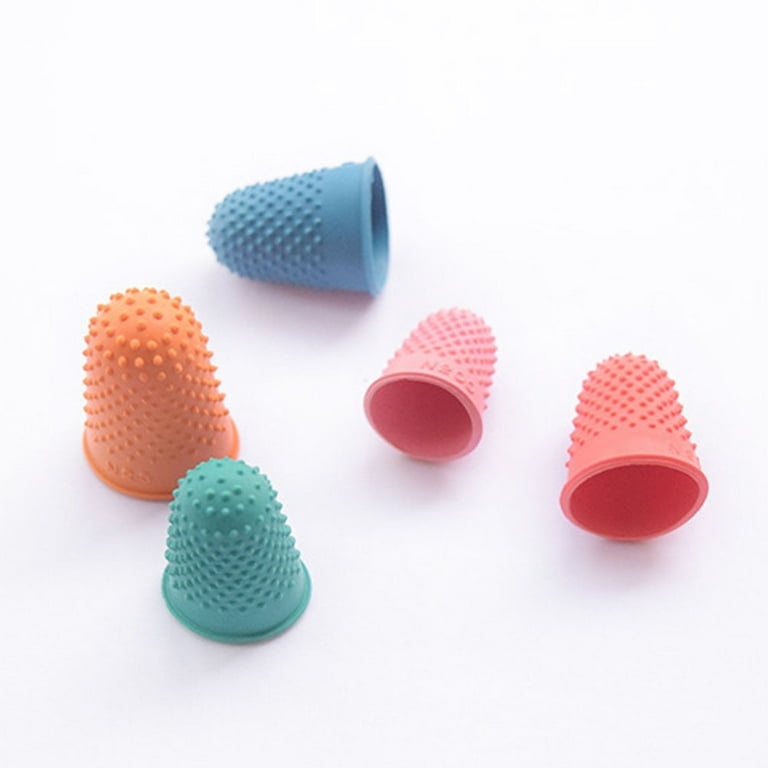 Finger Rubber Cover Silicone Protectors Tips Cones Counting Thimbles Pads  Thimble Caps Page Turner Grip Essential