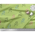 thumbnail image 3 of Soimoi Green Cotton Duck Fabric Berries Fruit Print Fabric by the Yard 44 Inch Wide, 3 of 3