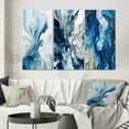 thumbnail image 1 of Designart "Ethereal Elixir Blue Grey Tranquility IX" Abstract Wall Art Set Of 3 - Blue Abstract Gallery Set For Office Decor, 1 of 6