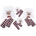 thumbnail image 3 of Family Christmas Pjs Conjuntos a juego Deer Plaid Jammies para bebés Adultos y niños Holiday Christmas Sleepwear Set Xemadio WRMH-1543-21, 3 of 6