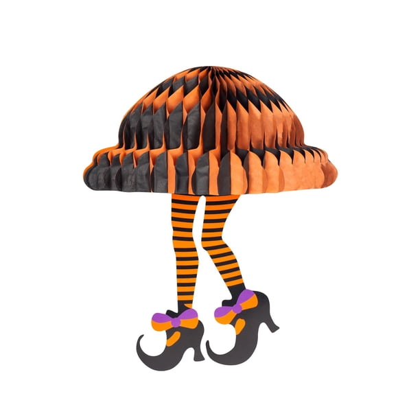 Decoración para Halloween Panal de pierna de bruja para Halloween, colgante de pierna de bruja de una sola piedra, colgante de decoración de panal, regalo de fiesta de Halloween(Buy 2 save 10%)