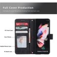 thumbnail image 5 of Samsung Galaxy Z Fold 4 Case Leather Wallet with S Pen Holder Card Slot Kickstand Z Fold 4 Wallet case Shockproof Full Cover Flip Leather case for Z Fold 4 (Red), 5 of 15