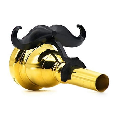 Brasstache - Clip-on Mustache for Large Shank Trombone or Euphonium Mouthpiece