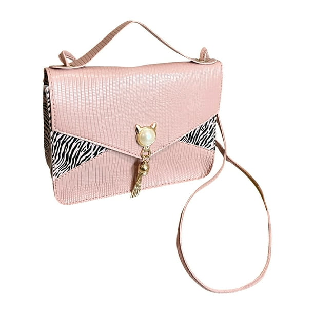 Shoulder Tote Pouch PU Leather Shoulder Bag Crossbody Bag Pouch Casual Shoulder Bag Handbag Purse Tote Bag Adjustable Women Tassel Hasp Crossbody
