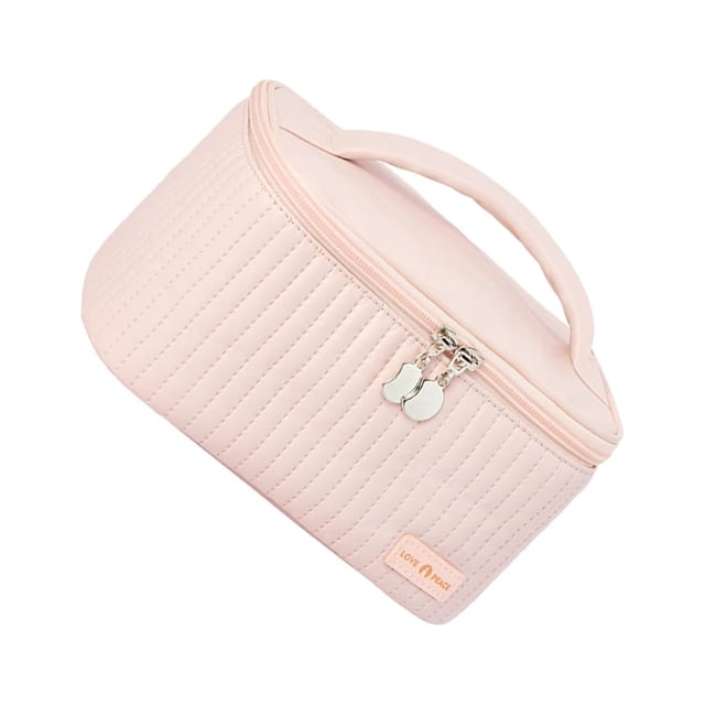 Monstrate Bolsa de cosméticos compacta y portátil, amplia aplicación y apariencia elegante, bolsa de cosméticos para mujeres Almacenamiento y organización del hogar sakura rosa