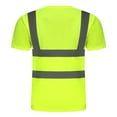 thumbnail image 4 of Protect High Visibility Lime Green Heavy-Duty Short Sleeve Reflective Safety T-Shirt, 4 of 8