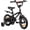 Black, variant on ACEGER MARCO 16 Inch Boys BMX Bike with Training Wheels for Ages 5-8, Black
