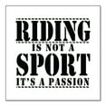 thumbnail image 1 of DistinctInk Custom Bumper Sticker - 10" x 10" Decorative Decal - White Background - Riding is A Passion - horses, 1 of 2