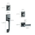 thumbnail image 5 of Design House Moderno Karsen Interior/Exterior 2-Way Entry Handleset, Matte Black, 5 of 6
